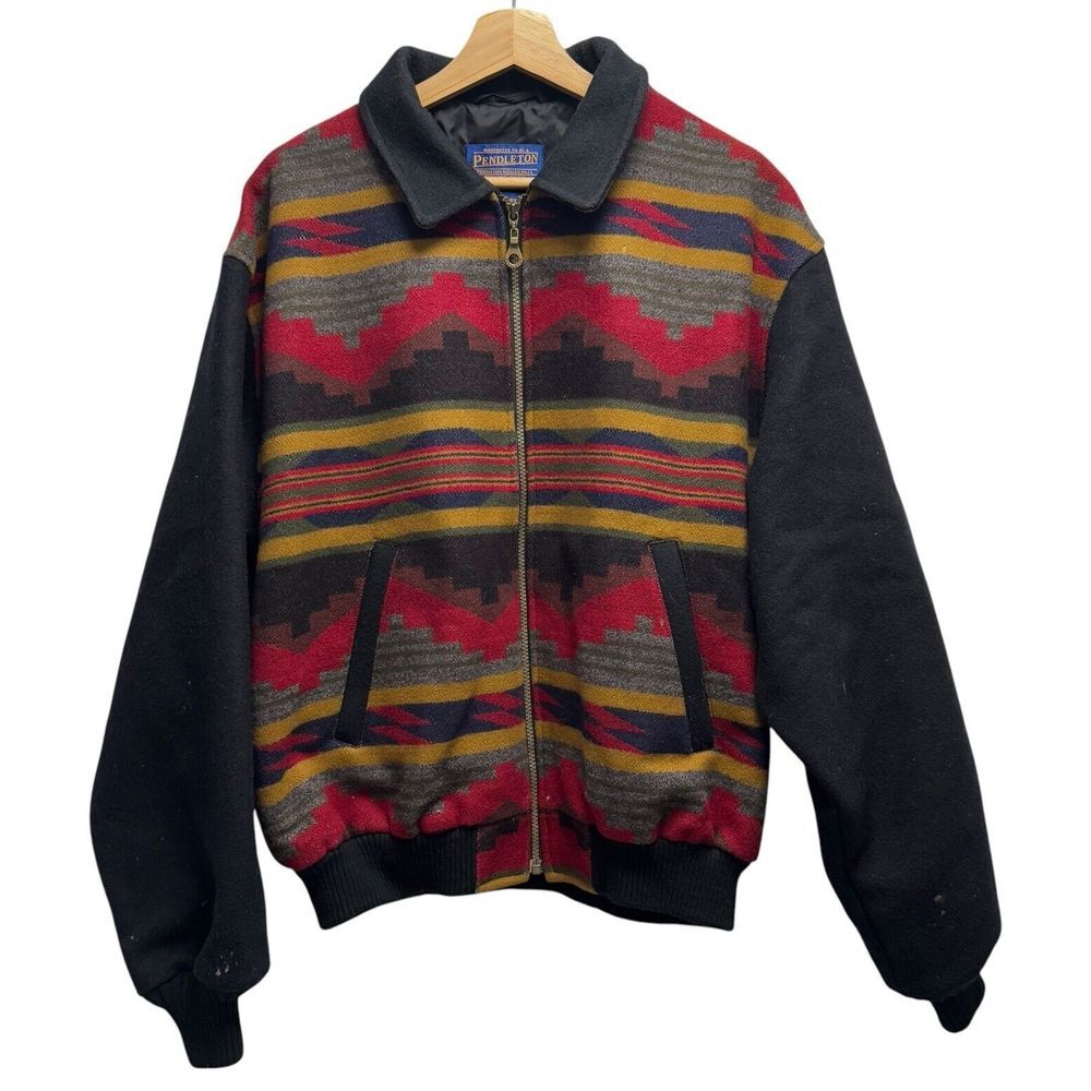 Pendleton Vintage Men's Size XXL Full Zip‎ Aztec Navajo Wool Southwestern Jacket